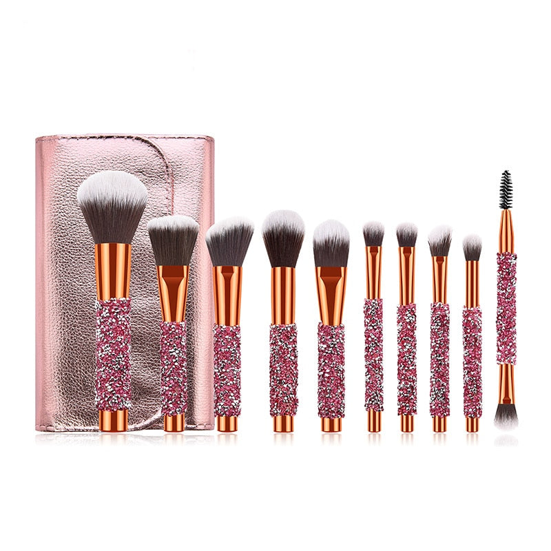 Pink Diamond Fantasy Brush Collection- 10 pieces