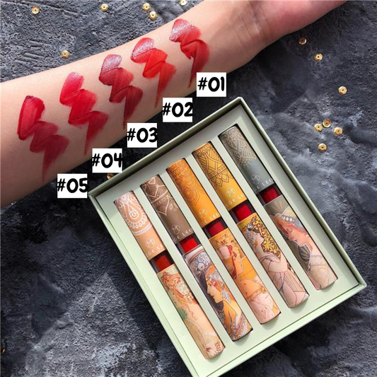 Liquid Lipstick Set- 5 Shades of Red